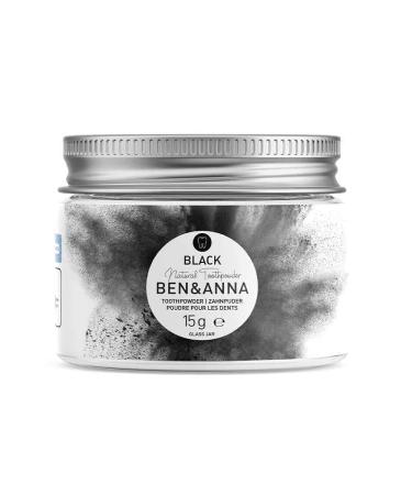 Ben& Anna Toothpowder Black 15g bleaching powder with activated charcoal natural cosmetics for white teeth | Tooth powder | Charcoal powder