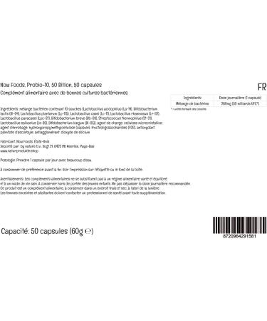 Now Foods Probio-10: 10 Strain 50 Billion CFU Vegan Capsules | Lab-Tested, Soy-Free, Vegetarian | Non-GMO, Gluten-Free - Buy Online on GoSupps.com
