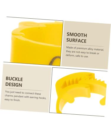 Kisangel 100pcs Chicken Leg Ring Pet Foot Band Parrot Foot Ring Poultry Marking Ring Chicken Foot Ring Pigeon 3.3X3.3CM Yellow - Buy Online on GoSupps.com