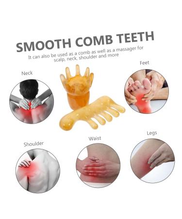 Coolhiya Massage Brush Set - 2-Piece Scalp Relaxation and Gua Sha Tools for Ultimate Hair Care and Stress Relief - Buy Online on GoSupps.com