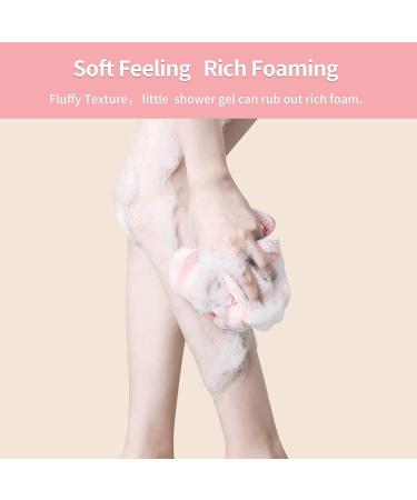 2 Piece Body Scrubber Japanese exfoliating Towel exfoliating Towel Pink Grey Unisex - Buy Online on GoSupps.com