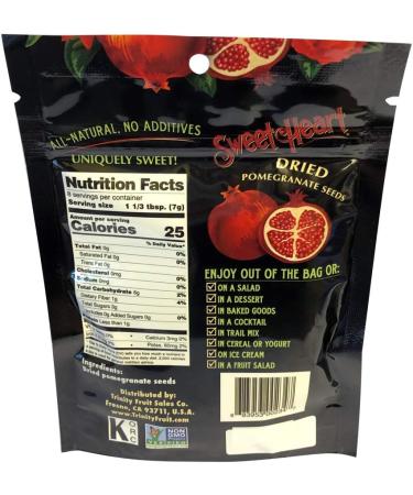 2 Oz. Sweetheart Dried Pomegranate Seeds | All Natural No Sugar Added | 100% Fruit | Non-GMO | Vegan | No Refrigeration Needed - Buy Online on GoSupps.com
