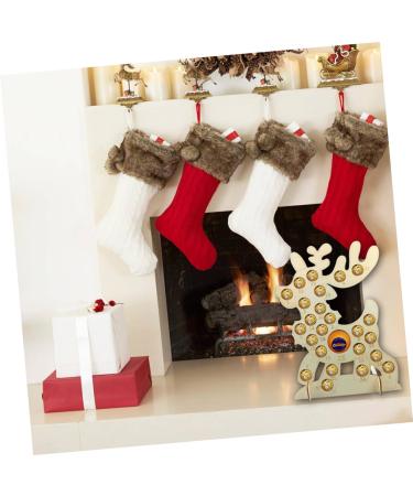 RORPOIR 1pc Chocolate Advent Calendar Christmas Table Decorations Xmas Chocolate Rack Wooden Ornaments - Buy Online on GoSupps.com