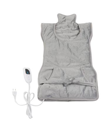 Electric Shoulder Back Heating Pad 4 Timer 6 Levels Pain Reduce Large Flannel Heating Pack for Neck Knee