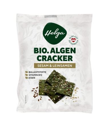 HELGA Organic sesame & flax seed seaweed cracker - 12 x 45g