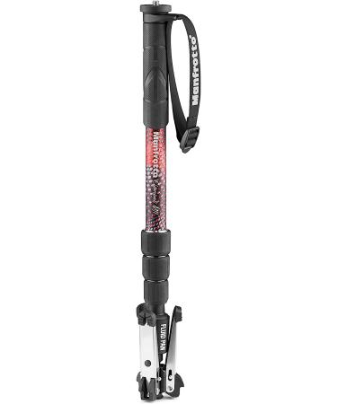 Manfrotto Element MII Video Aluminium Fluid Monopod  Slim and Lightweight  Loads up to 16kg  Foldable Fluid Base  4 Sections  Twist Locks  for mirrorless and DSLR Cameras ELMI 4 SEC - Buy Online on GoSupps.com