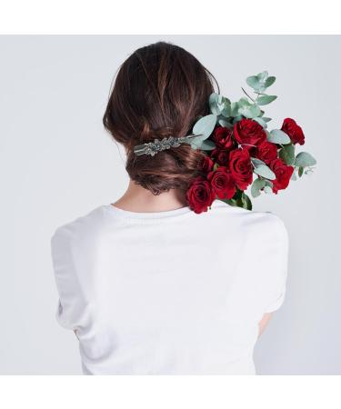 minkissy Alligator Hair Clips Rhinestone Hair Clips Decorative Hair Clips for Women's Hair Small Alligator Clips Thin Hair Fancy Clips for Women Sharp Mouth Clip Horn Clip Hairpin Metal - Buy Online on GoSupps.com