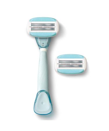 Dorco EVE 6 Razors for Women - Extra Close Shaving Kit with 6 Razor Blade Refills - Double 3 Curved Blades - Interchangeable Cartridge for Sensi - Buy Online on GoSupps.com