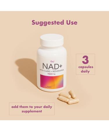 VHC NAD+ Supplement, NMN Alternative Liposomes with CoQ10, Trans-Resveratrol for Women & Men,Support Energy, Anti-Aging,Focus,90 Capsules - Buy Online on GoSupps.com