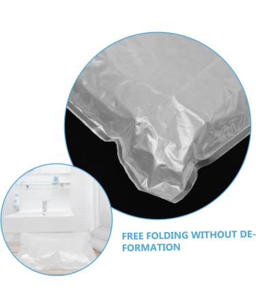 FRCOLOR Foldable Travel Bag Set - 6pcs Clear Airport Liquid Bags Transparent Travel Accessories 53x48cm - Ideal for International Travel - Buy Online on GoSupps.com