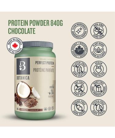 Botanica Vegan Protein Powder | Plant Based Protein Powder | Vegan Keto Friendly and Organic Protein Powder Drink with BCAAs Amino Acid Profile Naturally Sweetened | Gluten Free Dairy Free Stevia & Sugar-Free (20 Servings (Pack of 1) Chocolate) Chocolate  - Buy Online on GoSupps.com