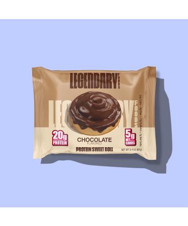 Legendary Foods High Protein Chocolate Sweet Roll | 20g Pure Protein Bar Alternative | Low Carb, Low Sugar, Gluten Free | Keto Breakfast Snacks | Healthy Chocolate Flavored Rolls (10-pack) - Buy Online on GoSupps.com