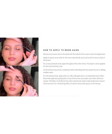 Elke Brow Fix Tint & Groom (Dark Brunette) - Long-Lasting Water-Resistant Colored Brow Gel for Perfectly Styled Brows - Buy Online on GoSupps.com