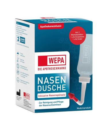 Wepa nasal douche with 10 bags of nasal rinse salt 1 P