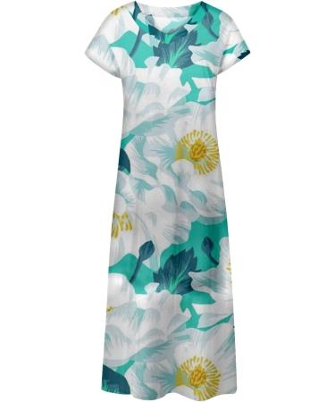 Rytejfes Women's Colorful Long Sleeve Beach Dress - XXL Sexy Summer Maxi & Midi Boho Blouse for Big Sizes - Buy Online on GoSupps.com