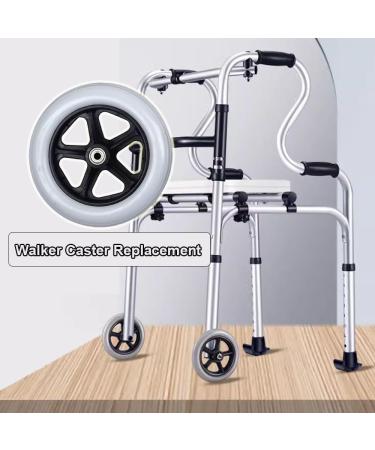2pcs Wheelchair Wheels Replaceable Wheelchair Accessory Front Wheel 6in 7in 8in Grey Caster Wheel for Wheelchairs Rollators Walkers(7in/17cm) - Buy Online on GoSupps.com