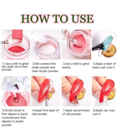 Acrylic Powder and Liquid Set Acrylic Nail Starter Kit with 36 Soft Pastel Colored Chalks 150ml Acrylic Liquid Nail Brush & Cup for DIY Colorful Acrylic Nail Powder - Buy Online on GoSupps.com