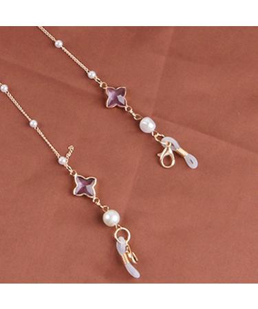 Seasaww Glasses Chain - Retro Light Purple Fashion for Reading Glasses | 68 cm | Stylish Accessory for Adults & Children - Buy Online on GoSupps.com