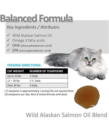 Vet Worthy Wild Alaskan Salmon Oil for Cats - 8 oz | Omega-3 Supplement - Buy Online on GoSupps.com