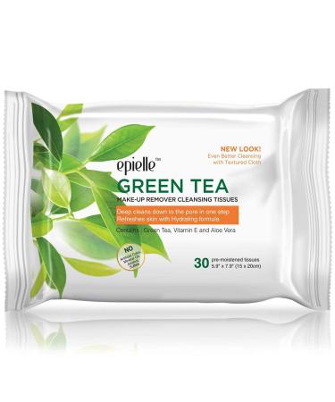 Epielle Makeup Remover Cleansing Wipes | Gentle Daily Towelettes for All Skin Types | Removes Dirt, Oil, Makeup | Charcoal, Collagen, Aloe, Cucumber, Green Tea, Argan Oil | 30ct - Buy Online on GoSupps.com