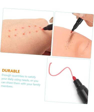 Healeved 20 Pcs Microblading Eyebrow Pen Eyebrow Pencils Tool Plastic Red - Buy Online on GoSupps.com