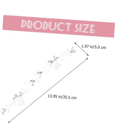 FRCOLOR Hair Comb Accessory European and American rhinestone hair wig wedding hair crystal bridal headpieces rhinestones plastic hairpin hair twist flower bridal hair Wig Wedding Headpiece - Buy Online on GoSupps.com