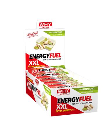 WHY SPORT WHY SPORT Energy Fuel XXL Energy Bars with Marzipan Gusto Pistachio Box of 24 Bars 50 g