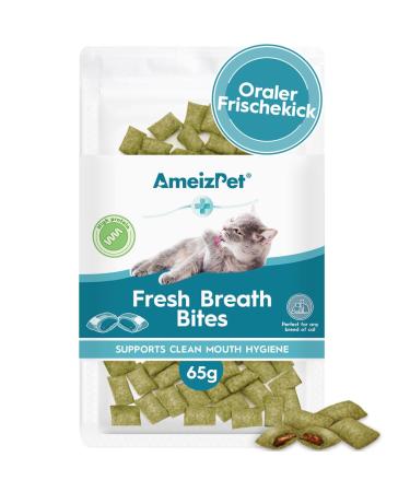 AmeizPet Cat Treats Fresh Breath for Cats - Breath Freshener Treats for Cats 65 g (2.3 oz) Fresh Breath - Buy Online on GoSupps.com