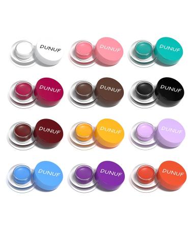 High Pigment Eye Shadow & 12 Color Lip Tint - Waterproof Multi-Function Body & Face Makeup Cream for Halloween & Daily Use - Buy Online on GoSupps.com