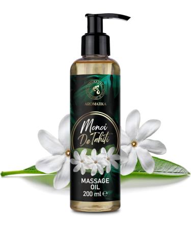 Monoi de Tahiti Massage Oil 200ml - Coconut & Tiare Flower Extract - Relaxation Body Oil for All Skin Types - Buy Online on GoSupps.com