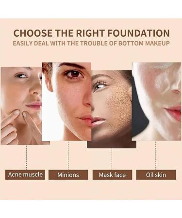 Verdant Touch Face Makeup Foundation Air Cushion BB Cream Foundation with Mushroom Sponge Long Lasting Concealer Tone Up Moisturizing CC Cream Ivory Color - Buy Online on GoSupps.com