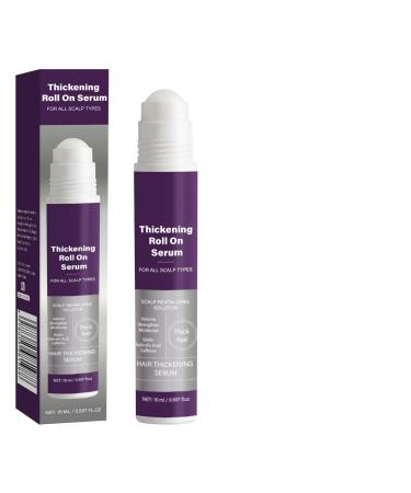 Hair Oil For Growth | 15ml Roll On Hair Thickener | Long Lasting Moisturizing Scalp Oil for Smooth Curly Damaged Hair Thinning Dry Travel Daily Salon