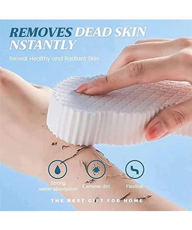 Superpeeler Dead Skin Remover Bath Sponge Set - 2/4 Pcs Grey | Magic Bath Shower Brush for Body Exfoliation - Buy Online on GoSupps.com