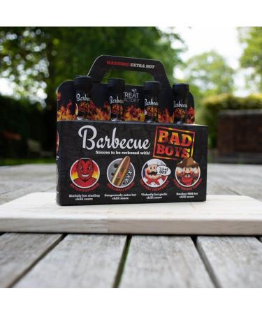 Treat Factory BBQ Bad Boys Sauce Set - 4 Delicious Flavors - Buy Online on GoSupps.com