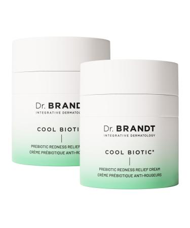 Dr. Brandt Cool Biotic - Prebiotic Redness Relief Cream - Cools on Contact to Soothe Dry Itchy and/or Sensitive Skin - 1.7 oz Pack of 2