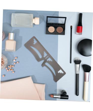Balacoo 2pcs Eyebrow Ruler Makeup Stencil Brow Shaping Ruler Brow Guide Stencil Cosmetics Stainless Steel 1 count (Pack of 1) As Shown - Buy Online on GoSupps.com