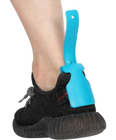Shoe Helper Ergonomic Design Elderly Shoe Helper Curved Design for Elder for Patient for Home for People in Need(blue) - Buy Online on GoSupps.com