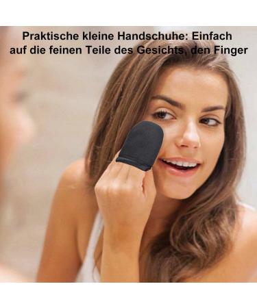 CAIMING Self-Tanning Gloves - Double-Sided Velvet & Finger Glove | Stain-Free Strip-Free Natural Tan | Waterproof Black for All Skin Types - Buy Online on GoSupps.com