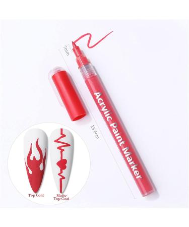 2023 Colorful Waterproof Nail Polish Pen | Quick Dry DIY Abstract Lines Nail Painting Pen | Long Lasting & Portable | 15 Colors | 2.5ml - Buy Online on GoSupps.com