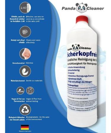 Pandacleaner Scraping Cleaner Refill Liquid - 2000ml - Compatible with Braun CCR Cartridges - Buy Online on GoSupps.com
