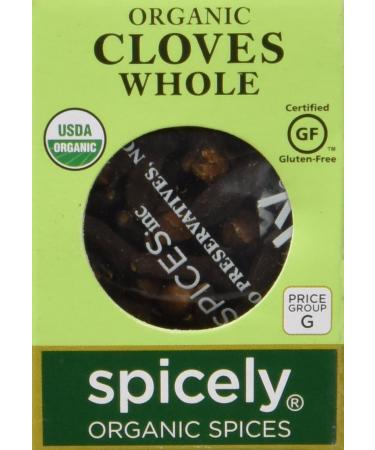 Spicely, Cloves Whole Organic, 0.15 Ounce