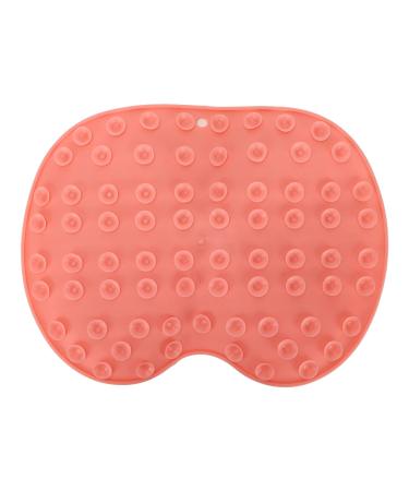 Red Shower Foot Scrubber with Non-Slip Suction Cups | Foot Massager & Cleaner for Peeling & Circulation Improvement - Buy Online on GoSupps.com
