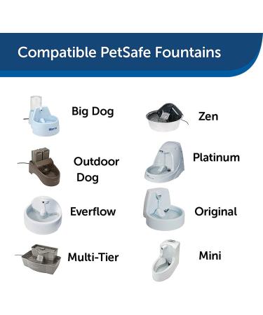 PetSafe Drinkwell Premium Carbon Filters for Dog and Cat Water Fountains - 12-Pack - Buy Online on GoSupps.com