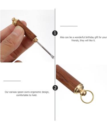 Healifty 4 Pcs Ear Curette Spoon Set for Ear Wax Cleaning with Keychain - Ear Cleaner Tool - Buy Online on GoSupps.com