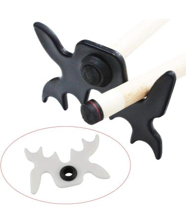 White Plastic Slip-On Moosehead Bridge Head for Pool Cue Stick - Buy Online on GoSupps.com