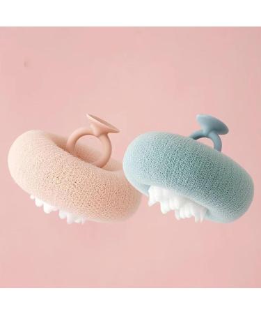 Shower Sponge for Body - Set of 2 Bath Courtesy Soap Balls for Women | Exfoliating & Refreshing Shower Experience - Buy Online on GoSupps.com