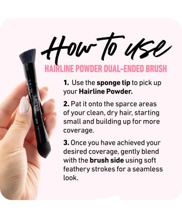BOLDIFY Dual-Ended Hairline Powder Brush - Precision Hair Makeup Brush for Seamless Blending & Root Touch Up - Ideal Hair Concealer & Contour Brush - Buy Online on GoSupps.com