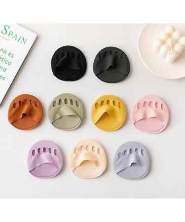 5 Pairs Honeycomb Fabric Forefoot Pads - Soft Metatarsal Cushions & Invisible Toe Covers for High Heels & Sandals - Buy Online on GoSupps.com