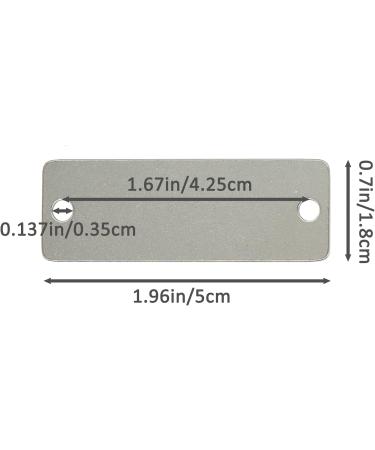 StayMax 25 Pack Stainless Steel Rectangle Stamping Blanks with Two Holes - Buy Online on GoSupps.com