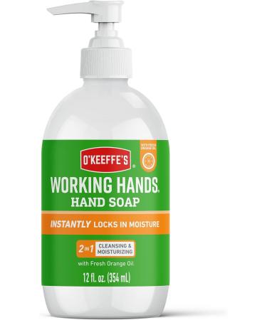 O'Keeffe's Working Hands Orange Scented Hand Soap 2 x 354ml Gentle & Nourishing | 2-in-1 Cleansing & Moisturising Hand Wash 177 ml (Pack of 2) - Buy Online on GoSupps.com